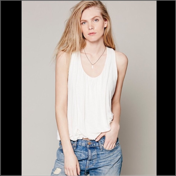 Free People White Message To Malibu Tank - Picture 2 of 6